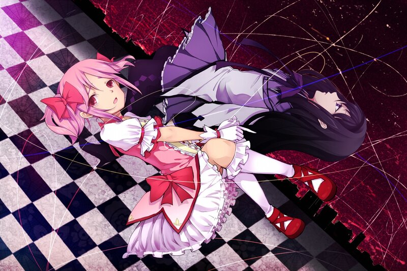 Two girls in a dramatic scene