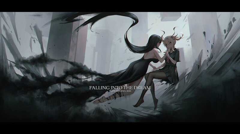 Two Girls in a Dream — Black