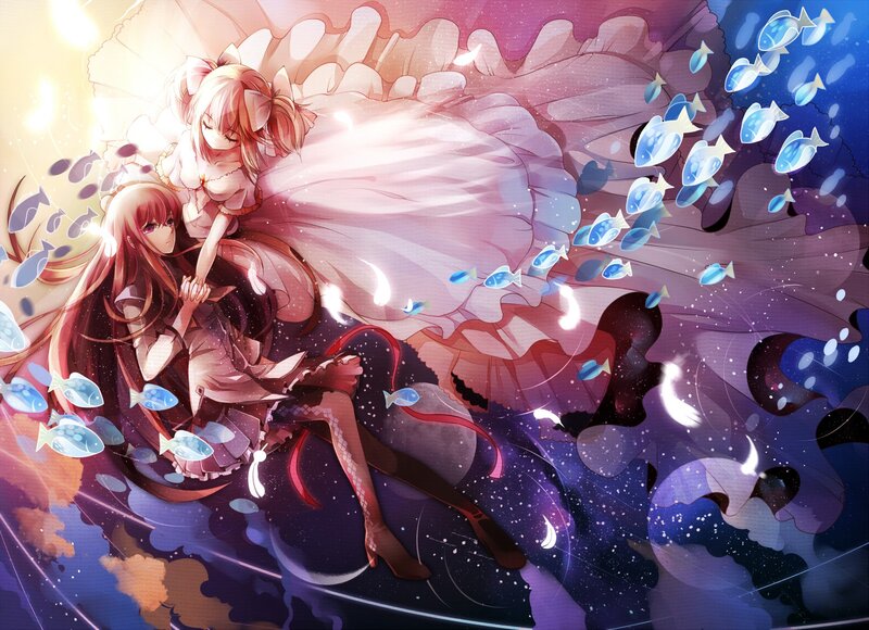 Two Girls in a Dream — Purple, Dreamy