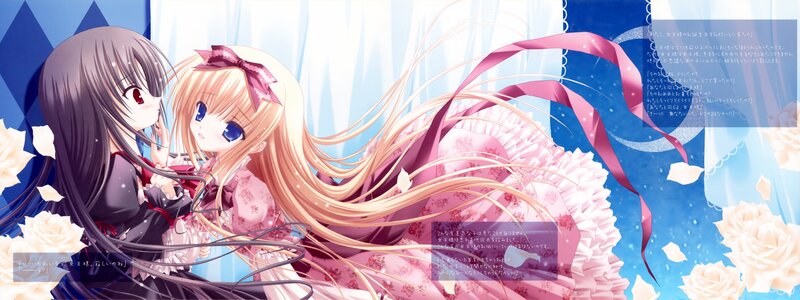 Two girls in a dreamy scene