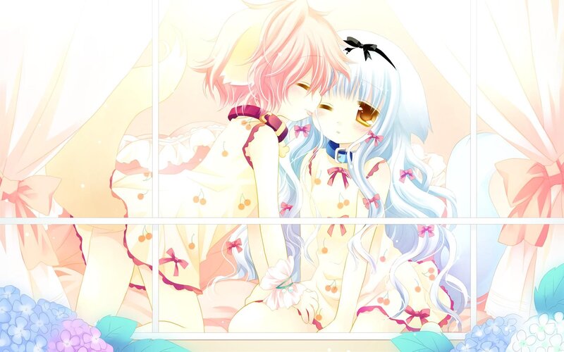 two girls in a dreamy scene