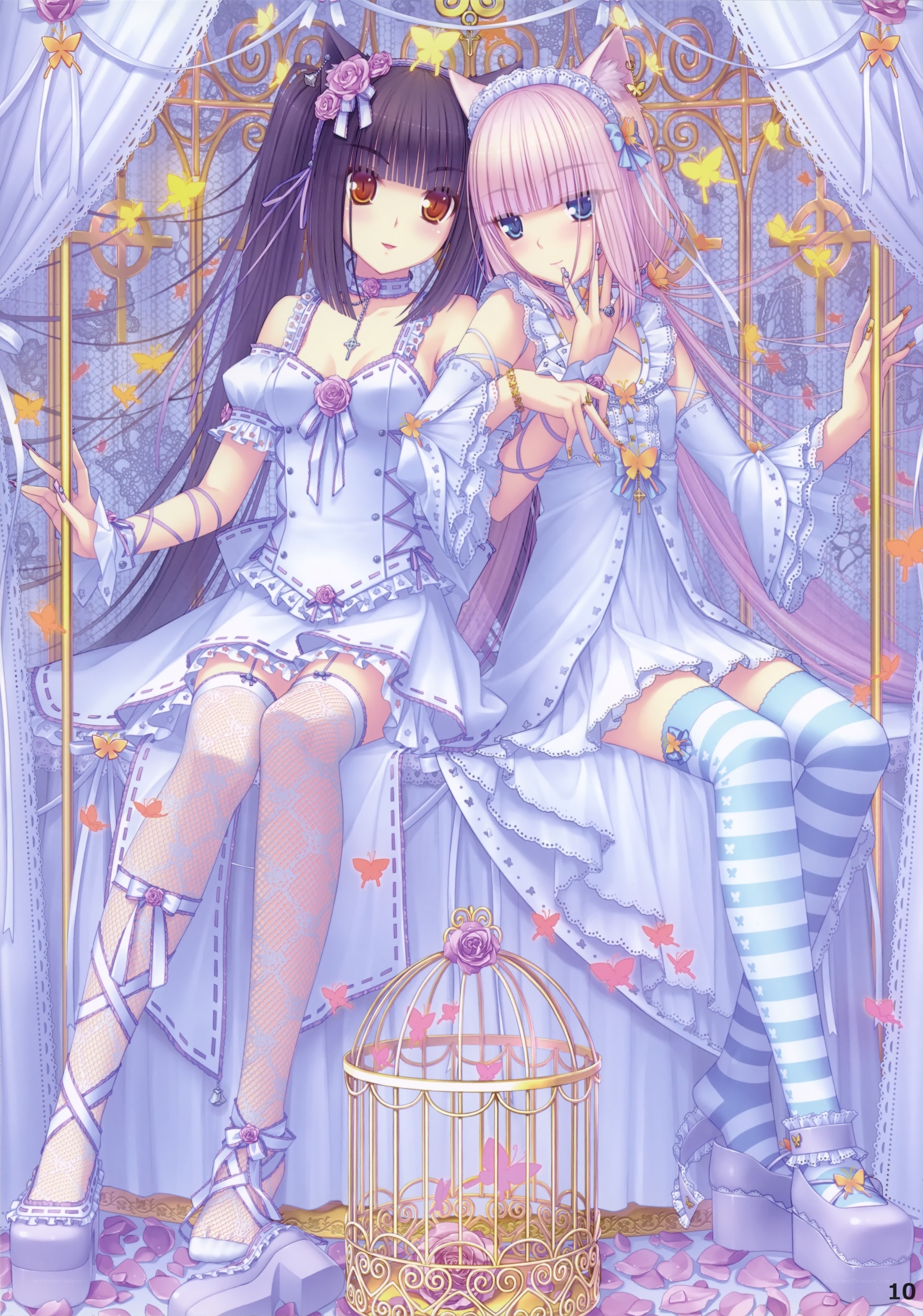 Two girls in a dreamy setting
