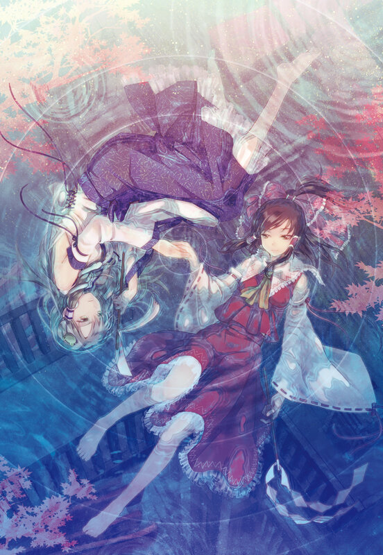 Two girls in a dreamy swirl