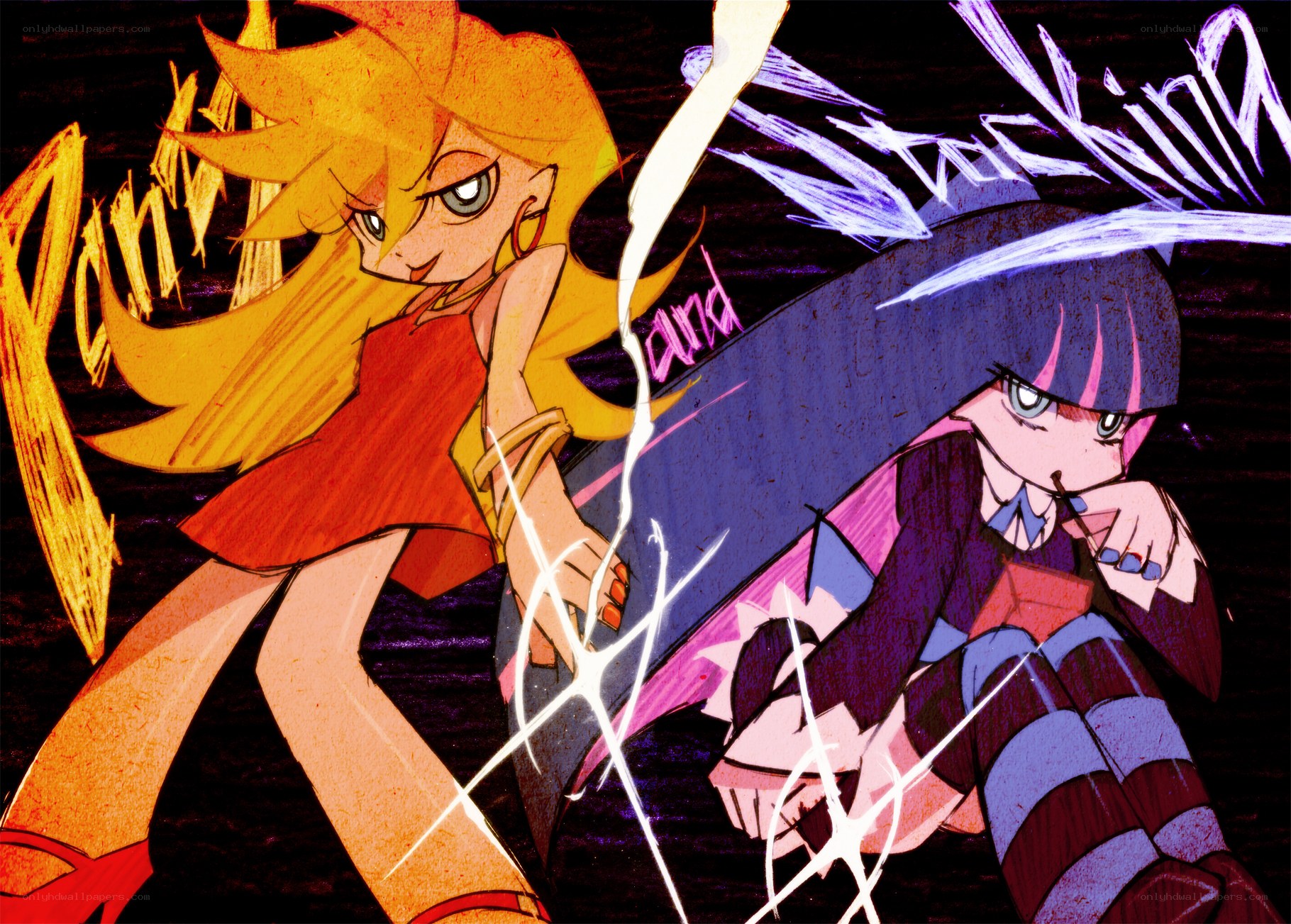 Two girls in a dynamic pose