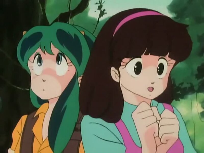 Two girls in a forest