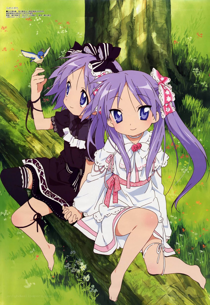 Two girls in a forest