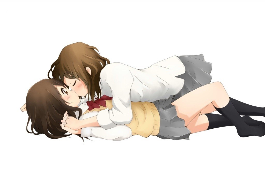 Two girls in a hug