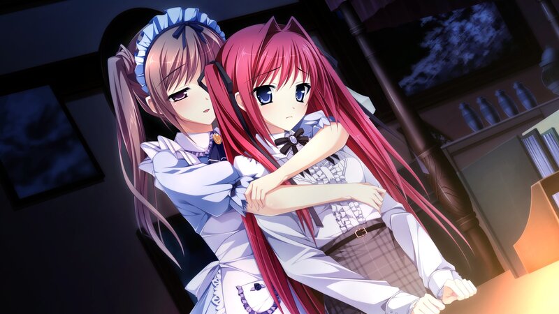 Two girls in a hug