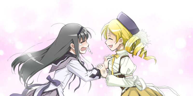 Two girls in a joyful moment