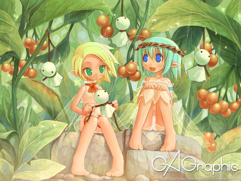 Two girls in a jungle