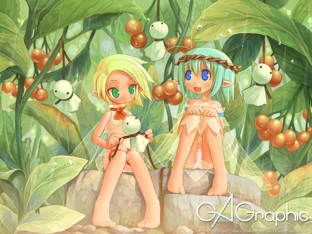 Two girls in a jungle