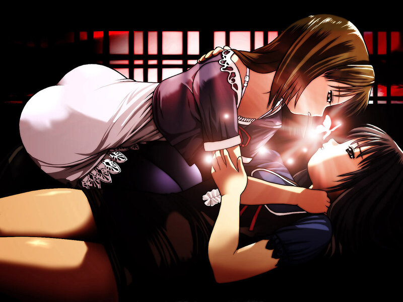 Two Girls in a Kiss