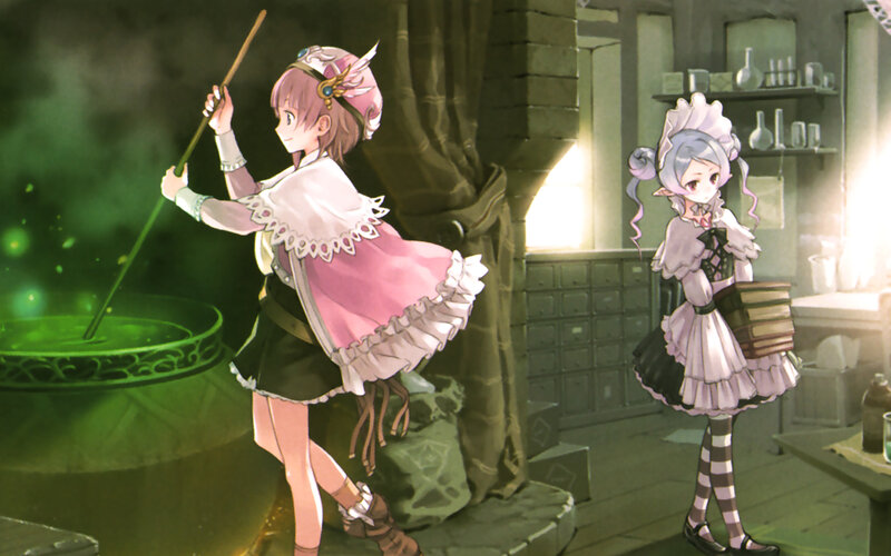 Two Girls in a Lab — Green