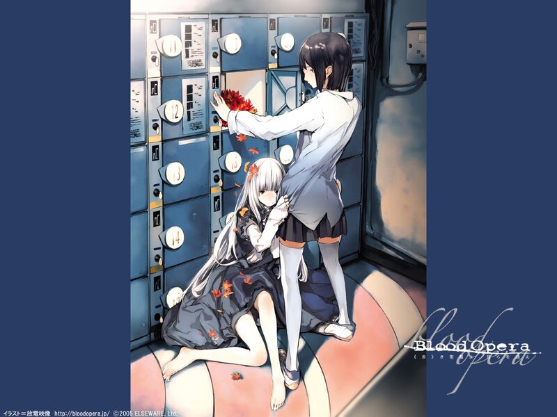 Two Girls in a Locker Room — Blue