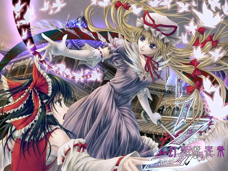 Two girls in a magical battle