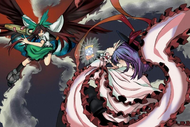 Two girls in a magical battle