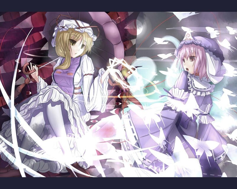 Two girls in a magical battle