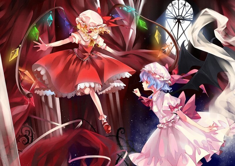Two girls in a magical duel