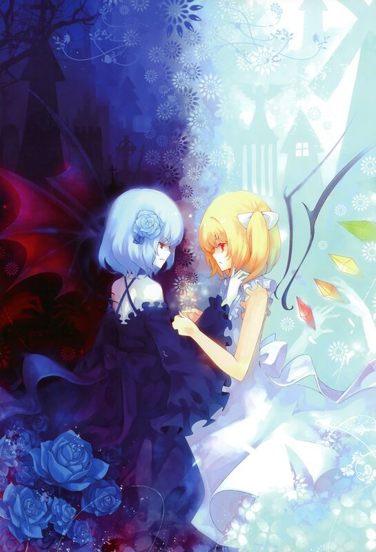 Two girls in a magical duel
