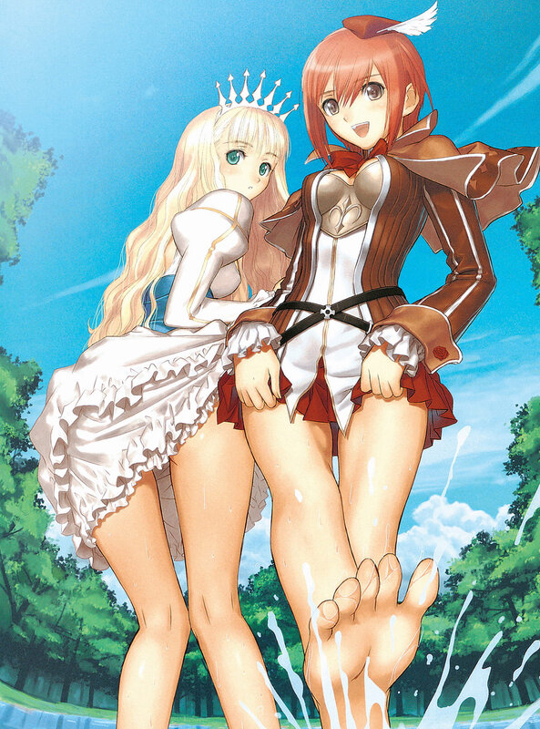 Two Girls in a Park — Blue