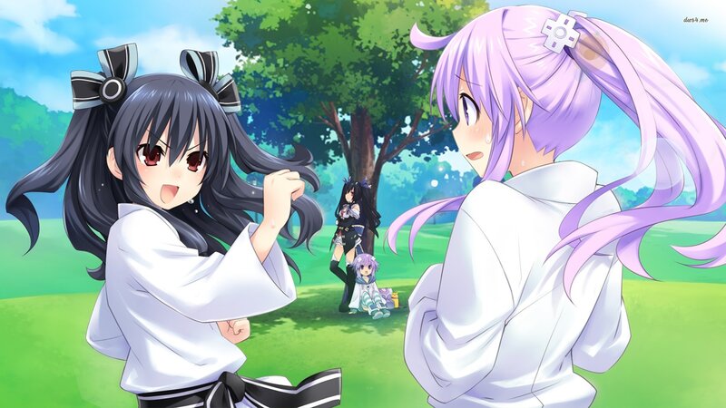 Two Girls in a Park — Green, Peaceful