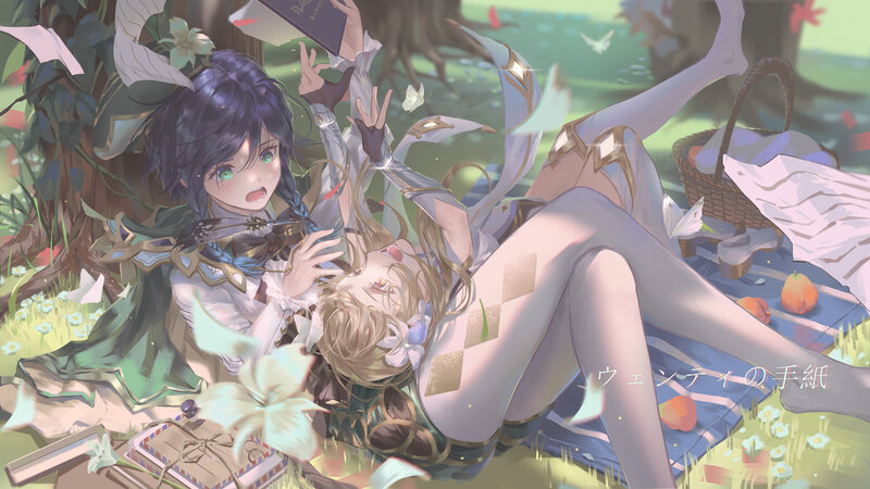 Two Girls in a Picnic