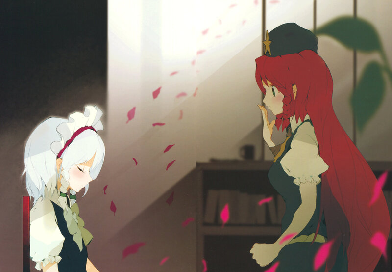 Two girls in a quiet moment