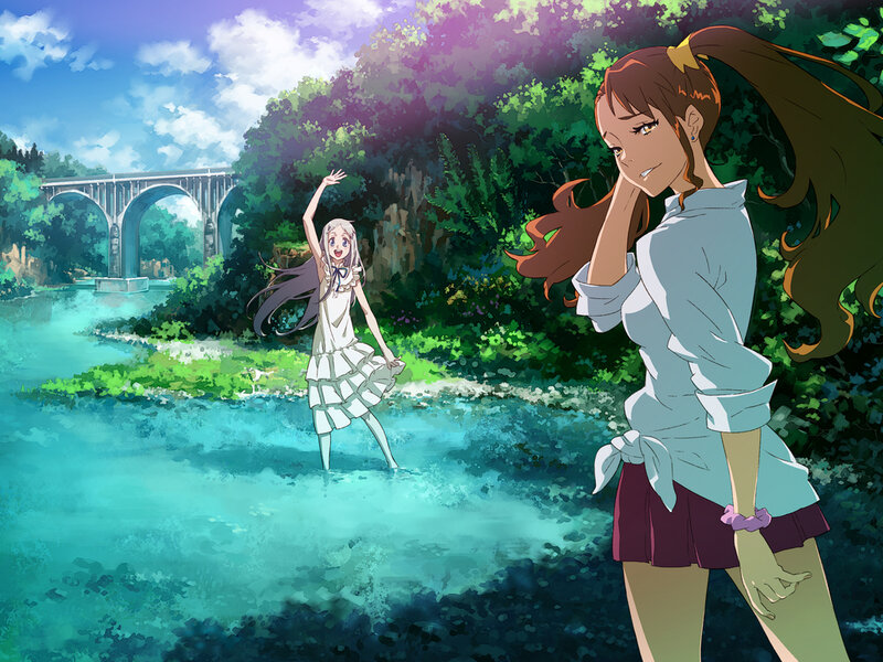 Two Girls in a River — Blue