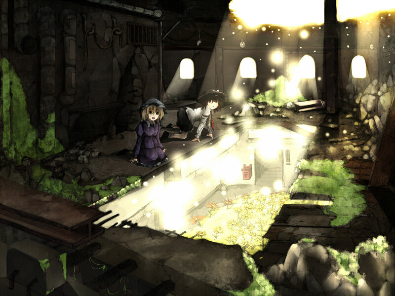 Two Girls in a Ruin
