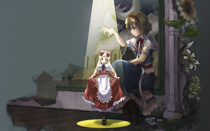 Two Girls in a Ruined Room