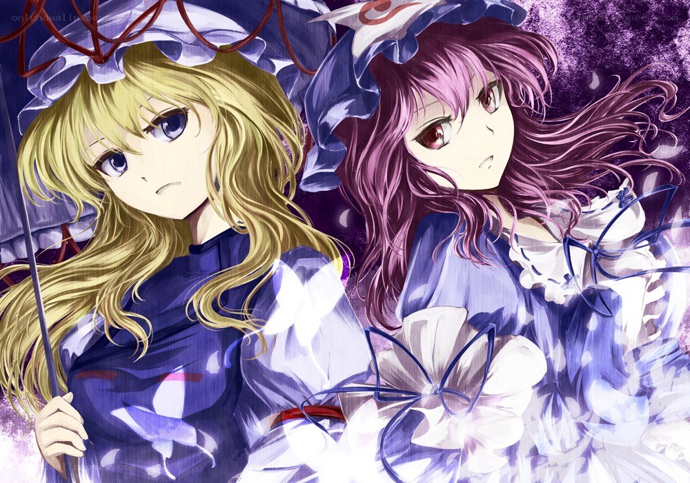 Two girls in a storm