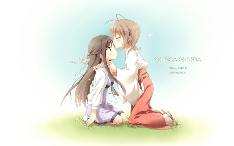 Two girls in a tender moment