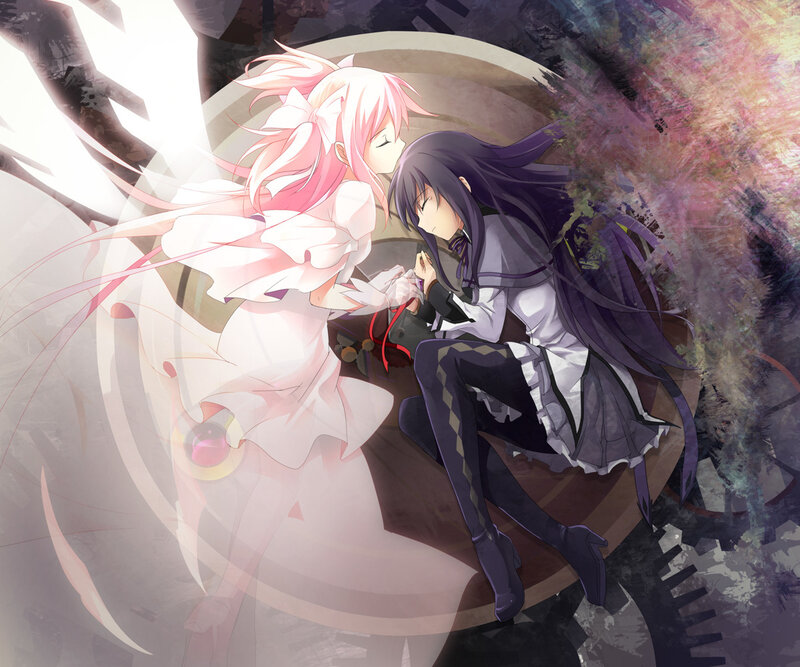 Two girls in a tender moment