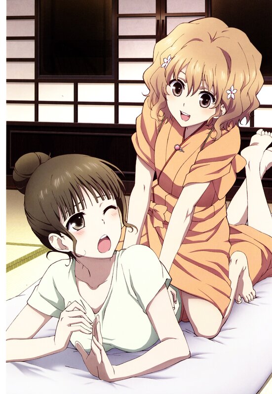 Two girls in a traditional room