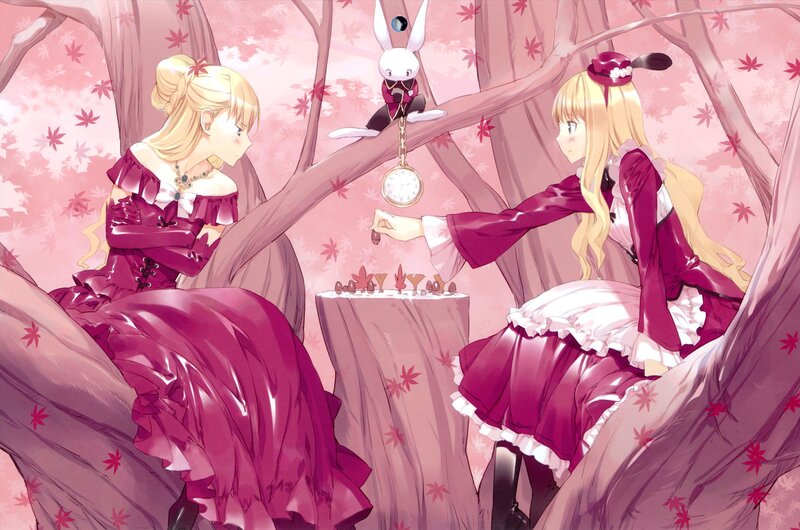 Two Girls in a Tree — Pink