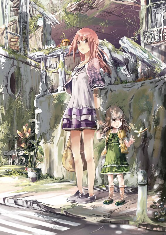 Two Girls in a Village