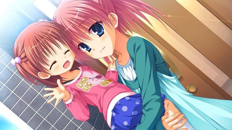 Two girls in a warm embrace