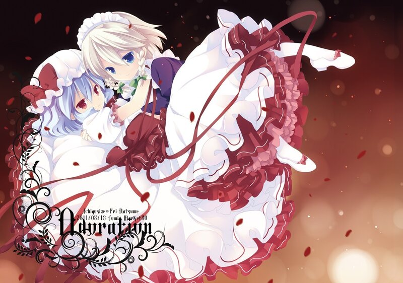 Two girls in a white dress