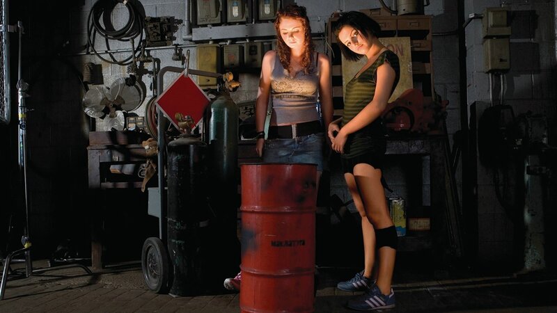 Two girls in a workshop
