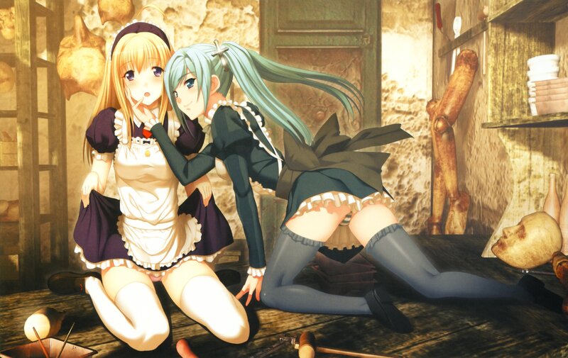 Two girls in a workshop