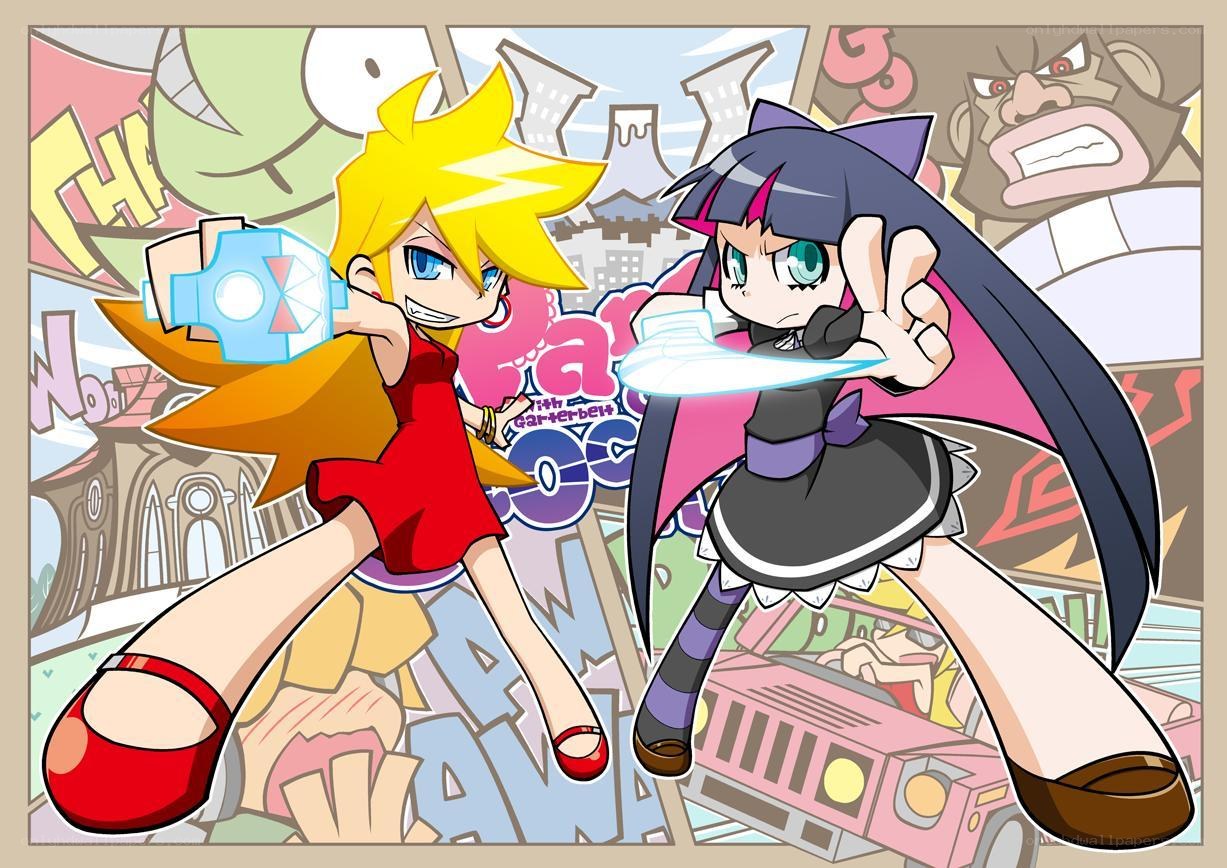 Two girls in action pose