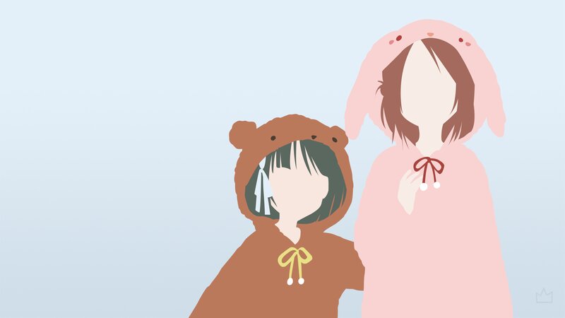 Two Girls in Animal Costumes — Blue