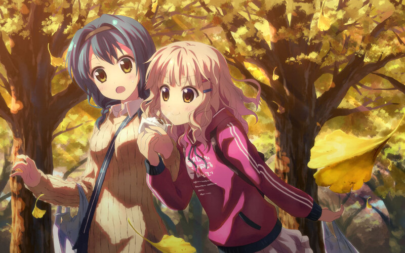 Two Girls in Autumn — Yellow