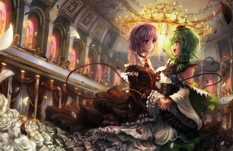 Two Girls in Ballroom