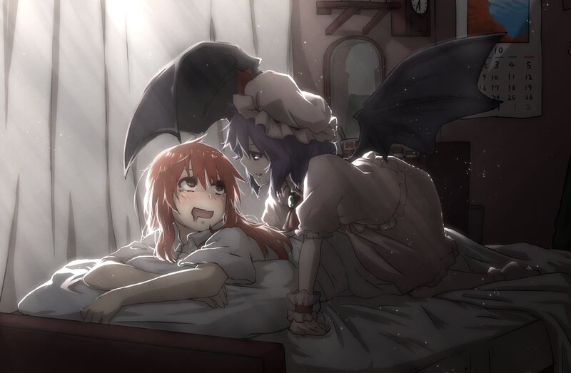 Two Girls in Bed — Gray