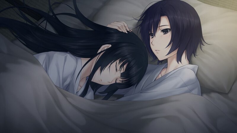 Two girls in bed together