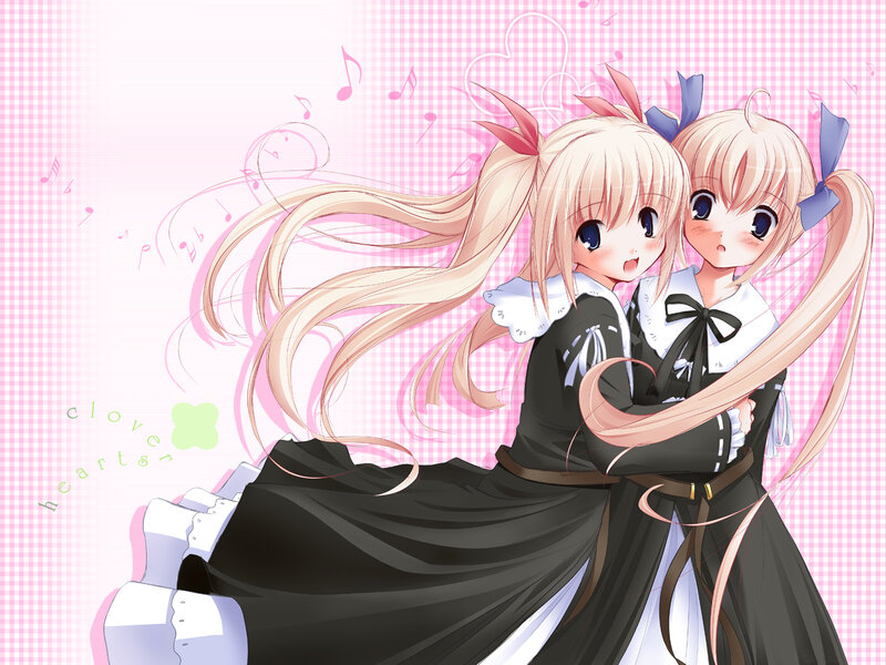 Two girls in black dresses