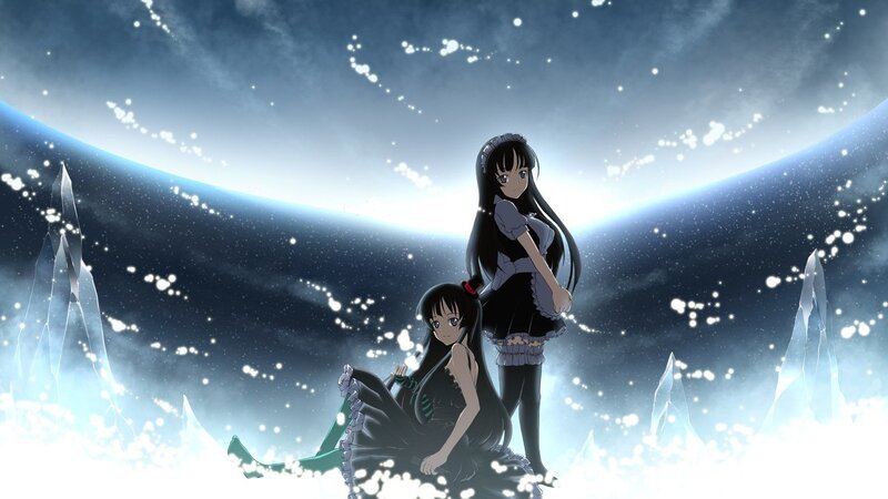 Two Girls in Black Dresses — Dramatic
