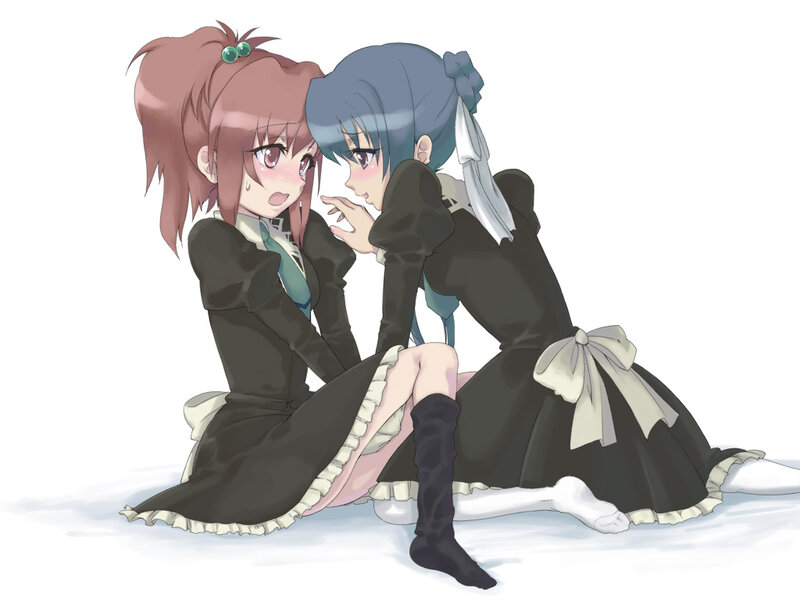 Two Girls in Black Dresses — Intimate