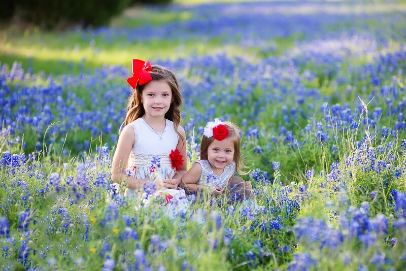 Two Girls in Bluebonnets